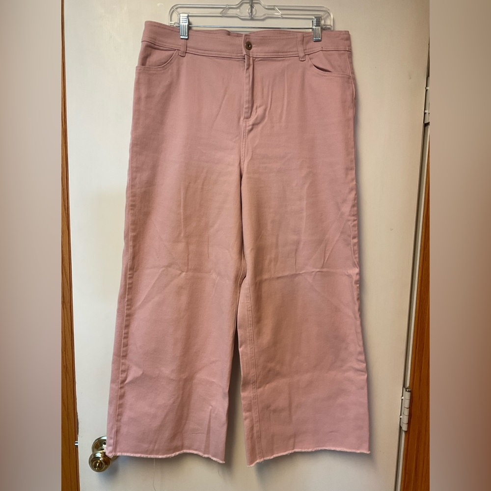Pink Wide-Leg Pants